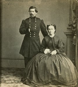 Generał dywizji George B. McClellan i jego żona, opublikowane przez Anthony