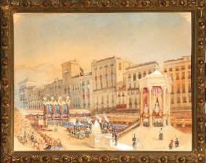 Inauguracja Kolei Ligure-subalpejskiej, Genua, 20 lutego autorstwa E. Binelli