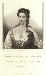 Henrietta St John Lady Luxborough autorstwa E. Bocquet