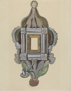 Świecznik Kinkiet z Lustrem, 19351942. autorstwa E. Boyd