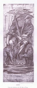 Odin – projekt E Burne Jones, lata 20. autorstwa E. Burne Jones
