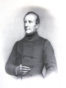 Alphonse de Lamartine i jego autograf (lito) autorstwa E. Charpentier