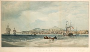 Widok na Dundee z rzeki autorstwa E. Duncan