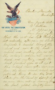 List podpisany E.G. Black, Benton Barracks, Mo., do rodziców, siostry i braci, 28 marca 1862 r. autorstwa E. G. Black