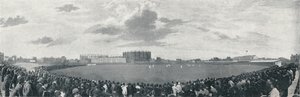 „Surrey and Australians Cricket March at Kennington Oval”, c1896 autorstwa E Hawkins and Co