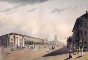 Gostiny Dvor, Petersburg, lata 20. XIX w. autorstwa E. I. Yessakov