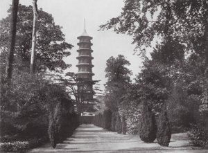 Kew Gardens, ok. 1900 r. (zdjęcie czarno-białe) autorstwa E. J. Wallis