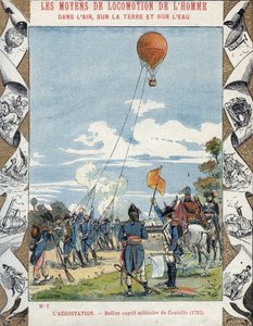 Balon zbudowany przez francuskiego inżyniera Jeana Marie Josepha (Jean-Marie-Joseph) Coutelle (1748-1835) dla francuskich armii rewolucyjnych do szpiegowania wrogów