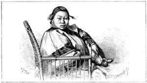 Kobieta ze związanymi stopami, Chiny, XIX w. autorstwa Etienne Antoine Eugene Ronjat