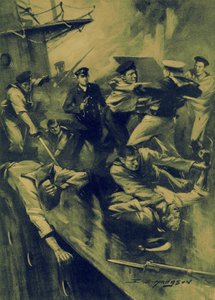 I wojna światowa – walka wręcz w „Broke” autorstwa E. S. (after) Hodgson
