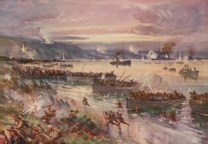 Operacje Dardanele: lądowanie Australijczyków w Gallipoli, kwiecień 1915 autorstwa E. S. Hodgson