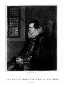 Charles Blount, 1. hrabia Devon, angielski dworzanin i żołnierz, 1827 r.