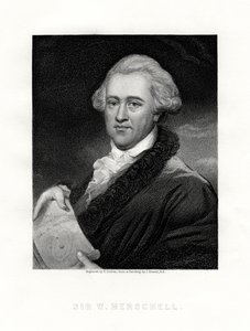 Sir Wilhelm Friedrich Herschel, urodzony w Niemczech brytyjski astronom i kompozytor, XIX wiek. autorstwa E. Scriven