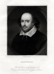 William Shakespeare, angielski dramaturg, XIX wiek. autorstwa E. Scriven