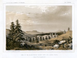 Czarny Las Góra Nadzieja i Sierra Prieta, USA, 1856. autorstwa E Stout
