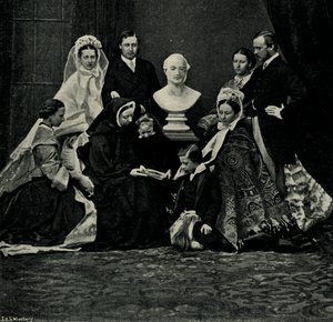 Grupa rodziny królewskiej, 10 marca 1863, c1897.