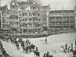 Lord Roberts nadzorujący ustalenia na cmentarzu św. Pawła, 1897 r autorstwa E. and S. Woodbury