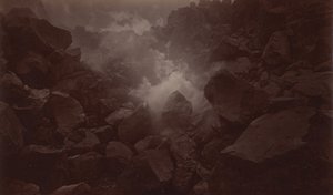Krater wulkanu, Quetzaltenango-Gwatemala, 1875. autorstwa Eadweard Muybridge
