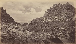 Quezaltenango z krateru wulkanu, 1877. autorstwa Eadweard Muybridge