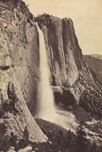 Wodospad Yosemite, 1868. autorstwa Eadweard Muybridge