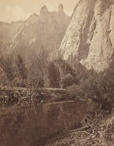Iglice katedry, Dolina Yosemite autorstwa Eadweard Muybridge