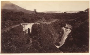 Wodospad Michatoya - Palin, Gwatemala autorstwa Eadweard Muybridge
