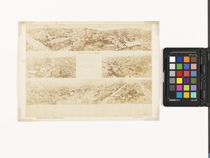 Klucz do Panoramy San Francisco, z California Street Hill autorstwa Eadweard Muybridge