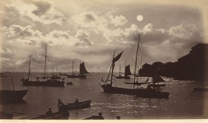 Moonlight Effect-Zatoka Panamy autorstwa Eadweard Muybridge