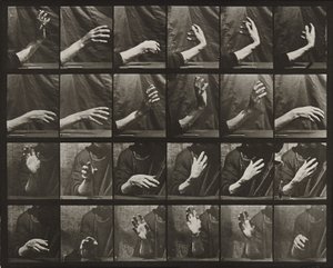Ruch ręki; bicie czasu autorstwa Eadweard Muybridge