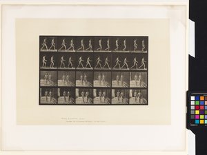 Płyta 12.Chodzenie autorstwa Eadweard Muybridge