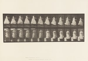 Płyta 134. Schody schodzące z umywalką w rękach autorstwa Eadweard Muybridge