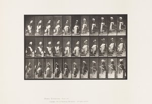 Płyta 148. Zstępujące schody, obracające się wiadro z wodą autorstwa Eadweard Muybridge