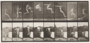Płyta 160. Skoki; Bieganie w rzucie (buty) autorstwa Eadweard Muybridge