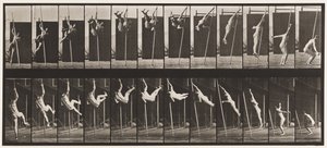 Płyta 165. Skoki; Skoku o tyczce autorstwa Eadweard Muybridge