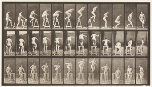 Płyta 171. Wchodzenie na kozioł; Zeskakiwanie, skręcanie autorstwa Eadweard Muybridge