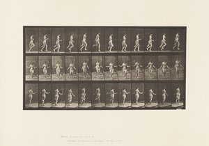 Tablica 174. Bieganie i skakanie ze skakanką, 1885 autorstwa Eadweard Muybridge