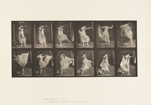 Talerz 188. Taniec (fantazyjny) autorstwa Eadweard Muybridge