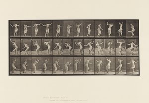 Talerz 191. Taniec (fantazyjny) autorstwa Eadweard Muybridge