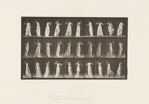 Płyta 194.Taniec, 1885 autorstwa Eadweard Muybridge