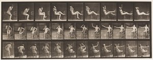 Talerz 247. Siadanie kładąc stopy na krześle autorstwa Eadweard Muybridge