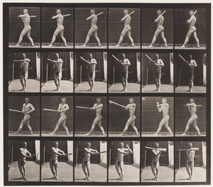 Tabliczka 274. Baseball; Mrugnięcie autorstwa Eadweard Muybridge