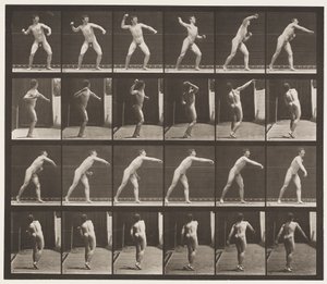 Tabliczka 286. Baseball; Rzucanie autorstwa Eadweard Muybridge