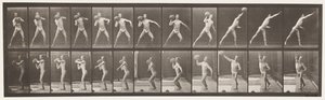 Płyta 319. Podnoszenie 75 lb Rock autorstwa Eadweard Muybridge