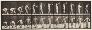 Płyta 326. Podnoszenie 50 funtów. Hantle na wyciągnięcie ręki autorstwa Eadweard Muybridge