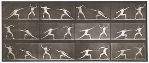 Tablica 349. Szermierka, 1872-1885 autorstwa Eadweard Muybridge