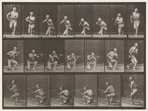 Płyta 356. Klękanie, strzelanie i wstawanie autorstwa Eadweard Muybridge