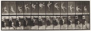 Płyta 366. Bieganie, zaczepianie i kopanie autorstwa Eadweard Muybridge