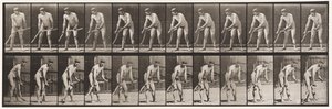 Tabliczka 391. Rolnik, koszenie trawy autorstwa Eadweard Muybridge
