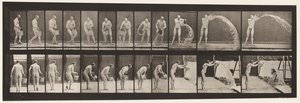 Talerz 399. Wiadro opróżniania wody, 1872-1885 autorstwa Eadweard Muybridge