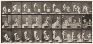 Płyta 408. Dwa modele autorstwa Eadweard Muybridge